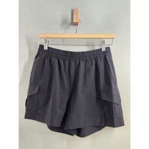 Banana Republic BR Sport Cargo Shorts Women XS Black Ripstop UPF 50 Athletic